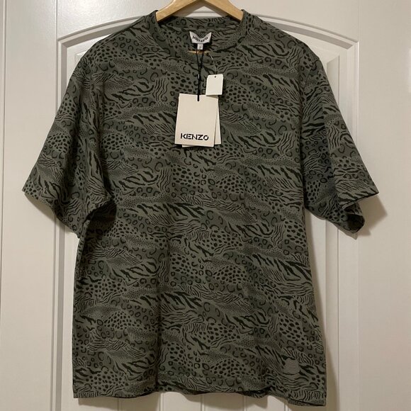 KENZO Men's Graphic Animal Print Tee NWT - Picture 1 of 7